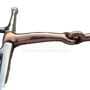 บิตม้าทองแดงแบบ Snaffle พร้อมห่วงสแตนเลสขนาด 5 นิ้ว อุปกรณ์ขี่ม้า - Product Image 4