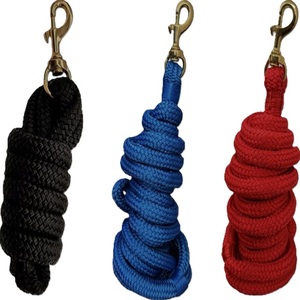 Nueva Cuerda de Nylon Azul para Caballos con Gancho de Latón, 10 Pies de Largo, Equipo de Entrenamiento Ecuestre Resistente - Product Image 6