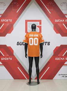 Camiseta deportiva personalizada hecha con tela de malla transpirable, ligera y duradera, con nombre y número personalizados, colores del equipo - Product Image 4