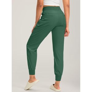 2025 femmes léger vert Joggers pantalon fermeture éclair poches décontracté entraînement athlétique gymnastique vêtements pour courir voyage - Product Image 5
