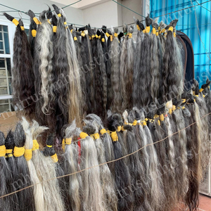 2024 vendita calda 100% vietnamita extension capelli umani bella grezza stile onda grezza di alta qualità fornitura di massa da donna doppia trama