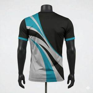 Nouveau design, prix abordable, t-shirts de course pour hommes à séchage rapide, 100% coton, imprimés sur mesure, tissu respirant en toile, vêtements de sport OEM - Product Image 2