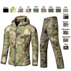 Ensemble de vêtements de travail pour hommes, haute visibilité, camouflage, polyester, imperméable, respirant, certifié CE, sweat-shirt et pantalon - Product Image 6