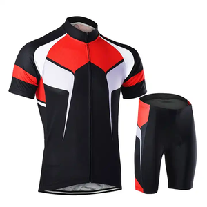 Uniforme de Ciclismo Sublimado Completo, Jersey con Estampado Personalizado, Conjunto de Pantalones Cortos con Almohadillas de Gel, Ropa de Ciclismo Cómoda - Product Image 1