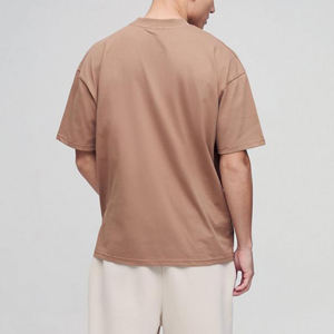 เสื้อยืดฮิปฮอปทรงโอเวอร์ไซส์ ผ้าเจอร์ซีย์คอตตอน 100% เนื้อหนา ระบายอากาศได้ดี เป็นมิตรกับสิ่งแวดล้อม สไตล์ใหม่ แขนสั้น ใส่สบายๆ - Product Image 2