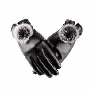 50cm <b>Long</b> Over Elbow Women Sheepskin Leather <b>Gloves</b> – Winter Warm Touchscreen Arm <b>Gloves</b> - Product Image 3