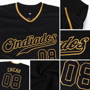 Maillots de baseball OEM pour hommes, chemises boutonnées à manches courtes, uniformes sportifs hipster hip-hop, maillots de baseball personnalisés vierges en gros - Product Image 4