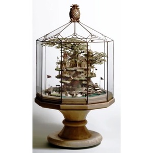 Ensemble de 3 terrariums en verre avec support en métal, pot de fleurs décoratif d'intérieur pour la maison, le bureau, la table de café et un style moderne - Product Image 4