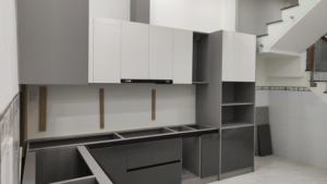 Aluminum honeycomb kitchen cabinets Vietnam origin, designed with a waterproof and fire-resistant structure Alo House - Product Image 3