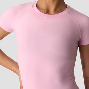 Camiseta Deportiva de Yoga para Mujer, Elástica, Transpirable, Ajustada, para Gimnasio y Running, de Verano - Product Image 4