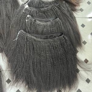 Vietnamese Virgin Hair Kinky Straight 30 Inches 3 Bundle Vietnamese Kinky Straight Hair Unprocessed Hair Bundles Natural Color - Product Image 4