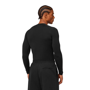 Camiseta Deportiva de Manga Larga para Hombre, Compresión, Secado Rápido, para Gimnasio, Fitness, Entrenamiento, Color Negro - Product Image 2