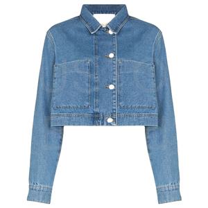 Veste en jean bleu classique pour femme de qualité supérieure, respirante, imperméable, coupe ajustée vintage, confortable pour tous les jours, boutonnée, élégante, hiver - Product Image 1
