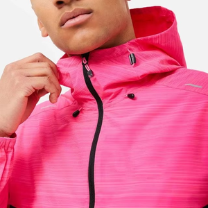 Conjunto Deportivo de Chaqueta Cortavientos con Capucha y Bloques de Color para Hombre, Pantalones Cortos, Tejido de Poliéster y Spandex de Secado Rápido, para Verano - Product Image 5