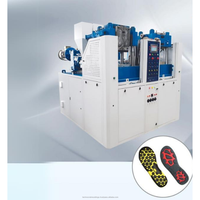Machine de moulage de semelles bicolores TM 100, moteur 26,11 KW, force de serrage 100 tonnes, neuve, garantie 1 an, moule 300x400mm, 20-70h
