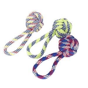 Factory Wholesale Supplied Durable Washable Braided 2 Knot Cotton <b>Dog</b> Rope <b>Toys</b> 12 Inch Aggressive Chewer <b>for</b> Medium Adult <b>Dogs</b> - Product Image 1