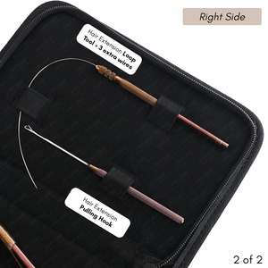 Rose Gold <b>Micro</b> Bead Hair <b>Extension</b> Pliers - Applicator & Remover Tool Kit with Stainless Steel for Salon Use - Product Image 6