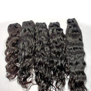 Extensiones de cabello ondulado indio sin procesar con cutículas alineadas 100% extensiones de cabello natural sin procesar indio de un solo donante - Product Image 2
