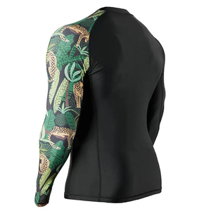 Créez votre propre rashguard à manches longues sur mesure, fabricant de rashguards personnalisés en taille plus, sublimation personnalisée - Product Image 2