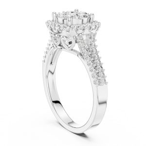 Anillo de Diamante Moissanita de Plata de Ley 925 de Alta Calidad, Joyería Nupcial Personalizada, Fabricante Mayorista - Product Image 3