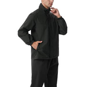 Chaqueta y Pantalones Deportivos Unisex Personalizados, Impermeables y Resistentes al Viento, de Tela de Poliéster, con Cremallera Completa, Conjuntos Deportivos para Lluvia - Product Image 4