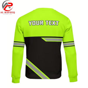 Sweat-shirt à col rond réfléchissant haute visibilité pour hommes et femmes, en polaire, prix abordable, vente en gros, hiver 2026 - Product Image 6