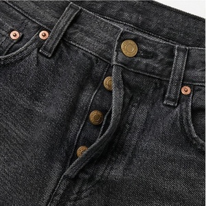 Shorts en jean taille haute sexy et respirants pour femme, noirs, 100 % coton, coupe droite, décontractés, effet usé, ajustement régulier, pour l'été - Product Image 6