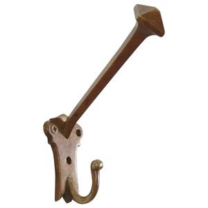 Porte-manteau, sacs et serviettes élégant en métal brossé à double crochet robuste pour maisons modernes - Product Image 1