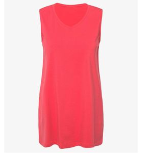 Camiseta sin mangas oversize con cuello redondo para mujer, estilo urbano de verano, transpirable, de punto, con estampado casual, chaleco deportivo - Product Image 5
