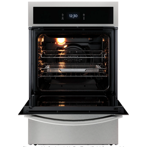 Horno de pared a gas individual ADA de 24 pulgadas de acero inoxidable antihuellas con función Air Fry - GCWG2438AF y otros electrodomésticos en venta - Product Image 1