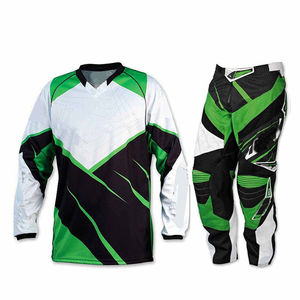 Combinaison de motocross et de course tout-terrain OEM en gros, ensemble maillot et pantalon MX imprimé sur mesure avec taille et logo personnalisés - Product Image 3