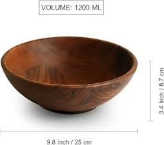 Bols de cuisine en bois d'acacia, outil de cuisine, pour salades, en vente - Product Image 5