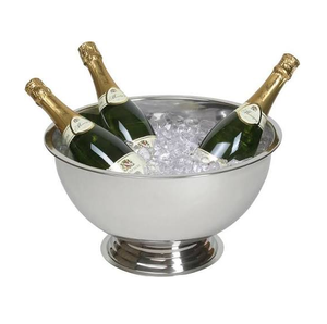 Enfriador de vino de acero inoxidable, acabado mate plateado pulido, para bar, restaurante, fiesta, cubo para champán, enfriador de vino - Product Image 6