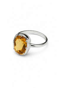 <b>Citrine</b> <b>Ring</b> in 925 Sterling Silver KLSR12563 - Product Image 4