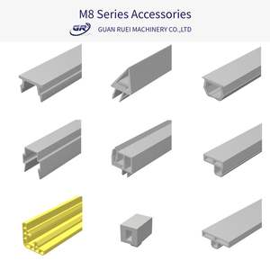 M8 <b>PVC</b> Extrusion Frame System with <b>Trims</b> and Cover Strips Gray Flat Shape Bag Packaging - Product Image 2