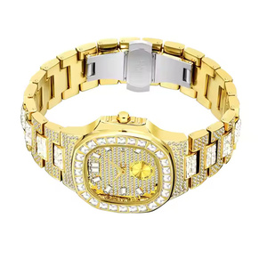 Reloj de Diamantes Moissanite Galaxy Shine para Hombre, Elegante, con Cristales, Analógico de Cuarzo, Moderno, de Lujo, de Primera Calidad - Product Image 4