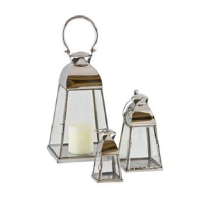 Factory Wholesale Decorative Metal Wire <b>Lantern</b> Handcrafted Glass Hurricane Pillar Holder Luxury <b>Black</b> Metal Candle <b>Lantern</b> - Product Image 4