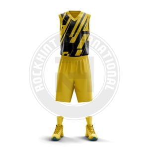 Uniforme de basket-ball en polyester de haute qualité, tissu durable et lisse, idéal pour les séances d'entraînement et les matchs de compétition - Product Image 1