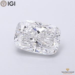 เพชร CVD ขนาด 1.50 กะรัต รูปทรงคุชชั่น พร้อมใบรับรอง IGI สี E ความสะอาด VS1 สำหรับแหวนขอแต่งงานระดับพรีเมียม - Product Image 1