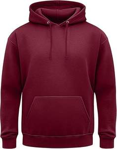 Sudadera con Capucha para Hombre, Color Sólido, Algodón French Terry, Casual, con Bolsillo, Manga Larga, Corte Regular, para Otoño - Product Image 1