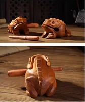 Customized Wooden Frog Percussion Instrument-Washable Home Decor Art Collectible Souvenir with No Printing Made in Thailand
