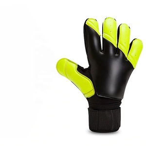 Top Demanded Black and Yellow Football Soccer Goalkeeper Gloves Sports Professional Goalkeeper Gloves Negative Cut - Product Image 5