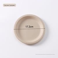Assiettes et bols jetables en bagasse biodégradables écologiques personnalisés pour mariage, 200 pièces, assiettes rondes de luxe modernes