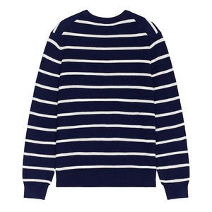 Pull décontracté pour homme en maille premium à manches longues, avec logo frontal, doublure en laine mélangée de coton respirant pour l'automne - Product Image 5
