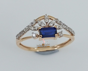 Elegant Real Gold Women <b>Ring</b> With Radiant Glossy Finish <b>Crafted</b> For Sophisticated Fashion Looks Wedding Functions Jewelry - Product Image 3