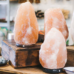 Lámpara de Sal del Himalaya Más Vendida, Lámpara de Sal del Himalaya de Cristal Natural, Lámpara de Sal del Himalaya con Brillo Cálido para Decoración del Hogar - Product Image 2