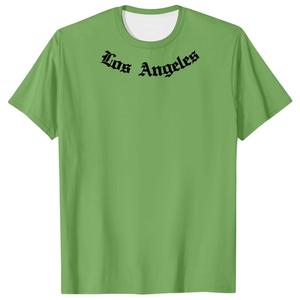 Camisetas Casuales para Hombre con Estampado de Letras, Manga Corta, Cuello Redondo, Tejido de Poliéster Elástico, Corte Regular - Product Image 3