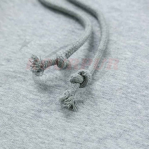 Sudadera Corta con Capucha para Mujer, Color Sólido, Manga Larga, Informal, para Invierno, Transpirable, de Lona Gris, con Logotipo Frontal - Product Image 4