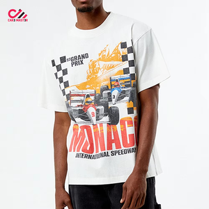 Camiseta al por mayor con logo extragrande, estampado DTG, para hombre, de alta calidad, jersey suave, talla grande, estilo hip hop, peso pesado - Product Image 1
