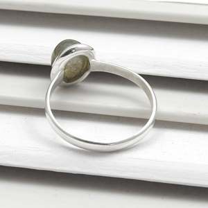 Brilliant Oval Cut <b>Labradorite</b> Gemstone <b>Ring</b> Made of 925 Sterling Silver Handmade Bohemian Jewelry Available At Reasonable Price - Product Image 5